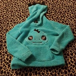 Fuzzy dinosaur sweatshirt